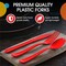 Party Solids 100 Pcs Disposable Utensils – Heavy Duty Plastic Cutlery Set – Premium Plastic Forks, Spoons or Knives for Parties, Events, Catering & Tableware Supplies by Exquisite